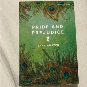Pride and Prejudice Book with Peacock Design